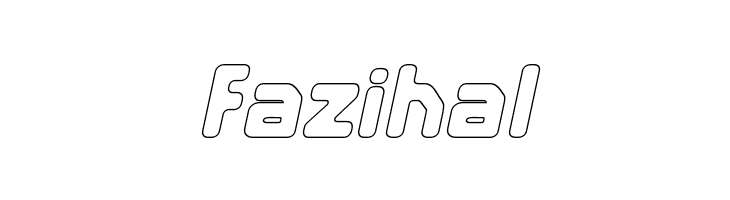 E4 Digital V2 Hollow Italic  Free Fonts Download