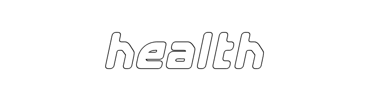 E4 Digital V2 Hollow Italic  Free Fonts Download