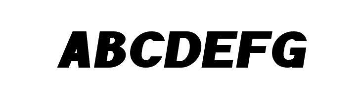 POE Sans Pro Expanded Heavy Italic  Free Fonts Download