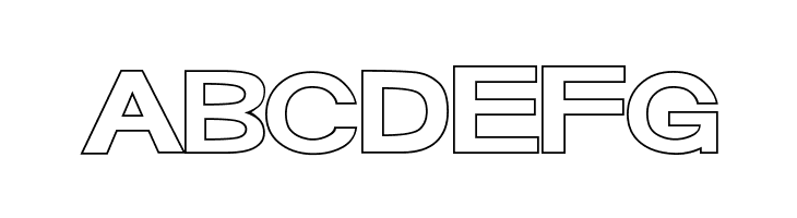 FunZone Two Outline Regular  Free Fonts Download