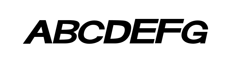 ABCDEFG FunZone Two Italic Font