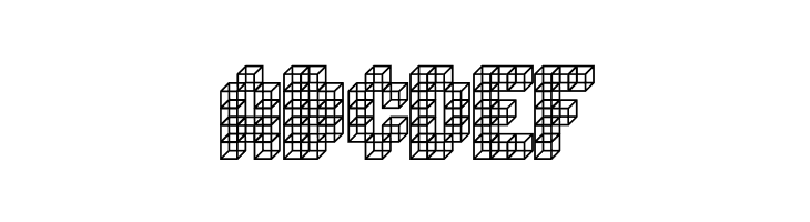 Cube Toss  Free Fonts Download