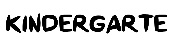 KINDERGARTE Paris France Font