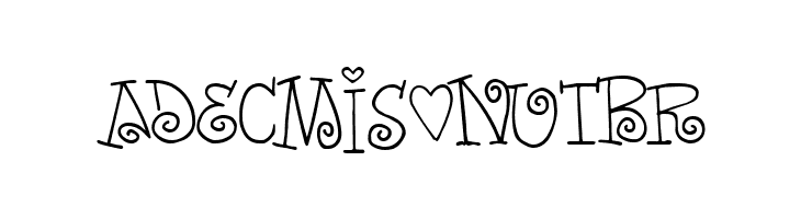 Words of love  Free Fonts Download