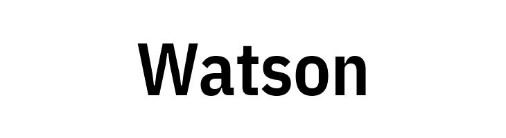 Watson IBM Plex Sans Condensed SemiBold Font