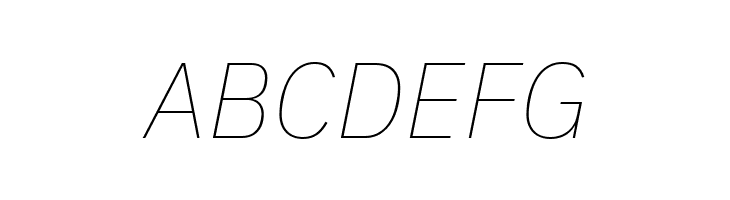 IBM Plex Sans Thin Italic  Free Fonts Download