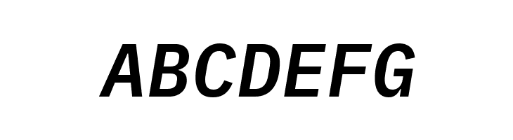 IBM Plex Mono SemiBold Italic  Free Fonts Download