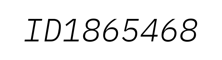 IBM Plex Mono Light Italic  Free Fonts Download