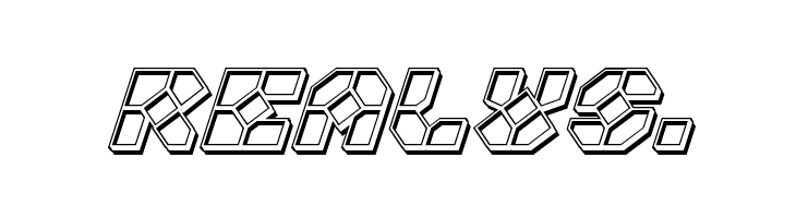 Zoom Runner Engraved Italic  Free Fonts Download