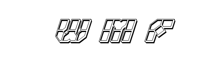 Zoom Runner Engraved Italic  Free Fonts Download