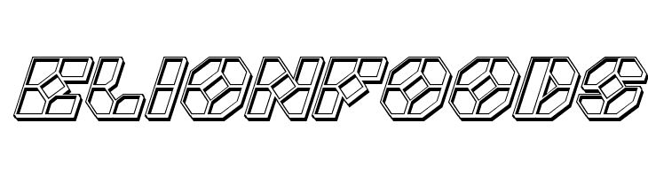 Zoom Runner Engraved Italic  Free Fonts Download