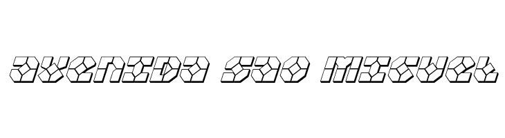 Zoom Runner 3D Italic  Free Fonts Download