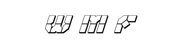 Zoom Runner 3D Italic  Free Fonts Download