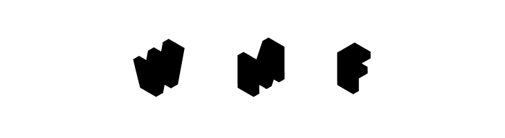 Anaglyph Isometric  Free Fonts Download