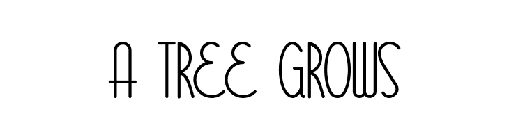 A%2BTREE%2BGROWS Bittersweet Font