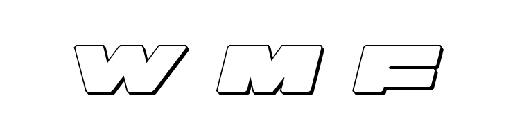 Bad Axe 3D Italic  Free Fonts Download