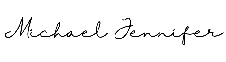 Michael%2BJennifer Halimun Font