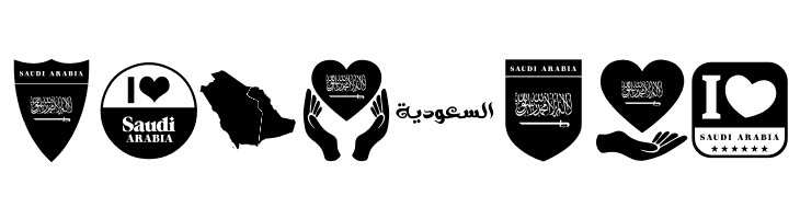 Font Color Saudi Arabia  Free Fonts Download