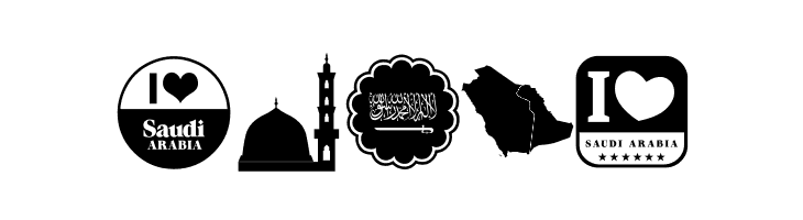 Font Color Saudi Arabia  Free Fonts Download