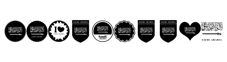 Font Color Saudi Arabia  Free Fonts Download
