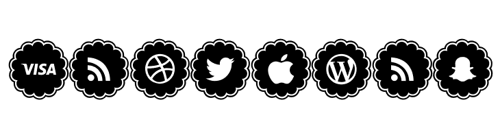 social icons  Free Fonts Download