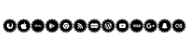 social icons  Free Fonts Download