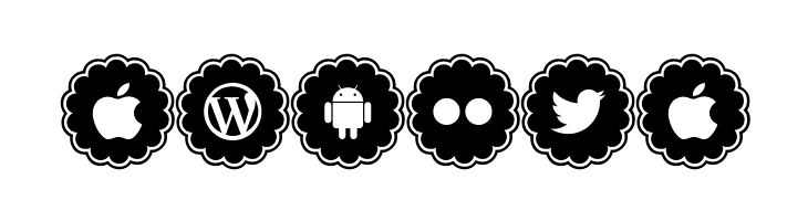 social icons  Free Fonts Download