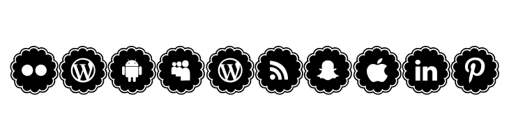 social icons  Free Fonts Download