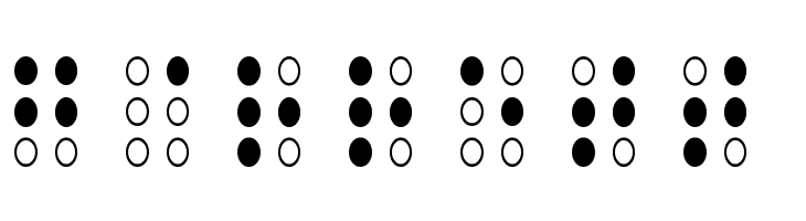 Brailled Regular  Free Fonts Download