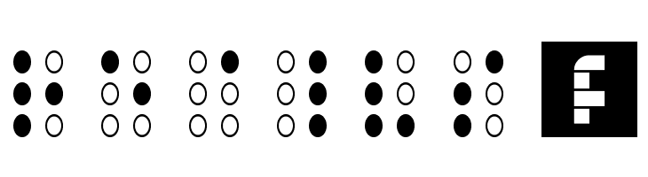 Brailled Regular  Free Fonts Download