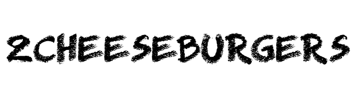 2CHEESEBURGERS Right Chalk Font