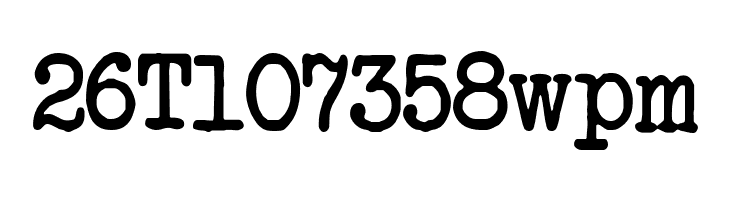26T107358wpm Another Typewriter Font