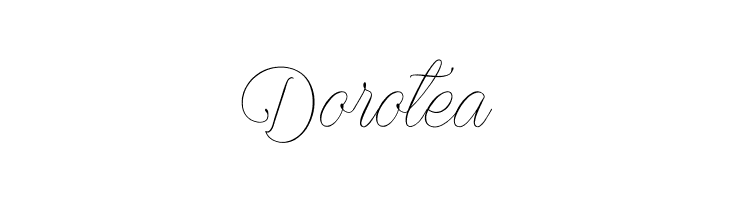 Dorotea Encina Script 2 PERSONAL USE Font