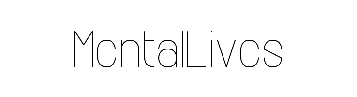 MentalLives Infinity 1 Font