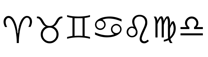 Zodiac Alphabet  Free Fonts Download