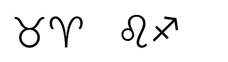 Zodiac Alphabet  Free Fonts Download