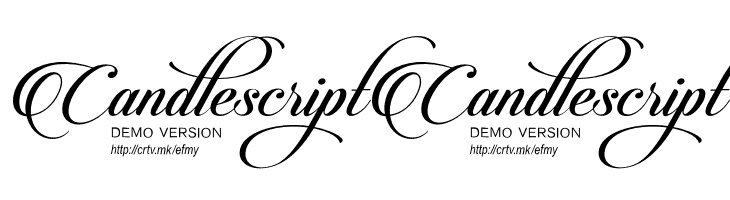 CandlescriptDemoVersion  Free Fonts Download