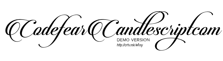 CandlescriptDemoVersion  Free Fonts Download