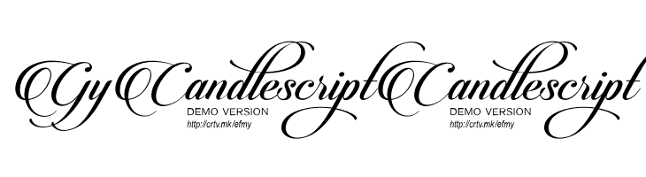 CandlescriptDemoVersion  Free Fonts Download