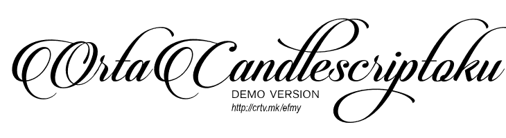 CandlescriptDemoVersion  Free Fonts Download