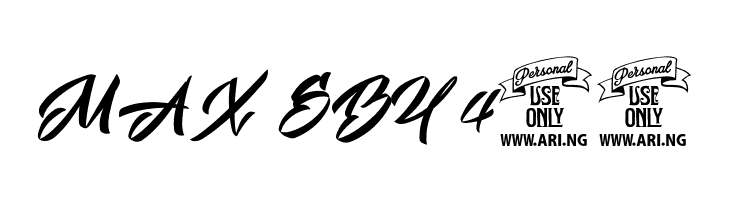 Mistuki 4 PERSONAL USE  Free Fonts Download