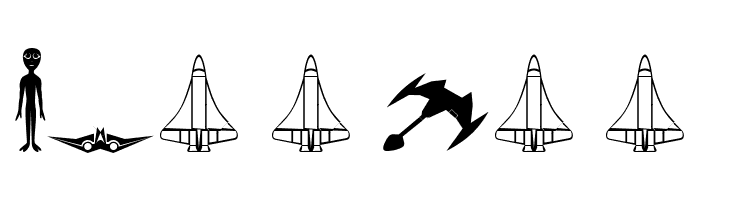 outer space  Free Fonts Download