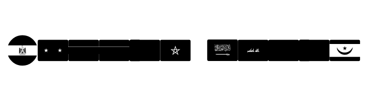 font arabic flags  Free Fonts Download