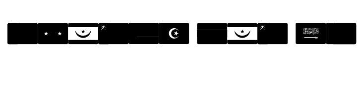 font arabic flags  Free Fonts Download