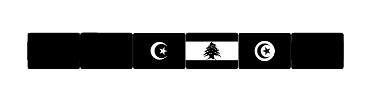 font arabic flags  Free Fonts Download