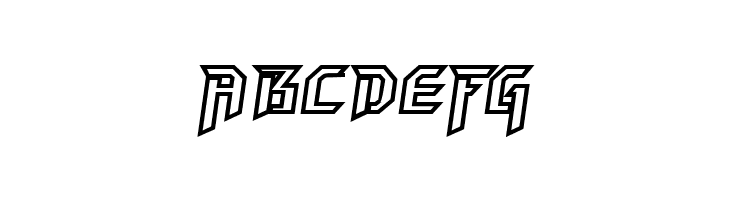 HammerheadOutline Italic  Free Fonts Download