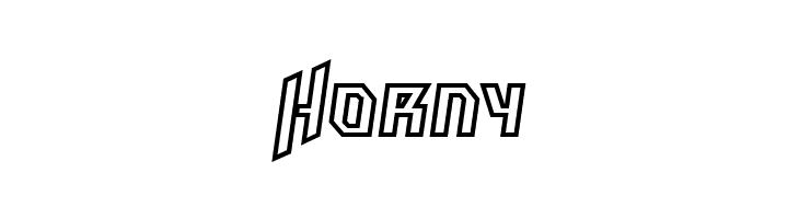 HammerheadOutline Italic  Free Fonts Download