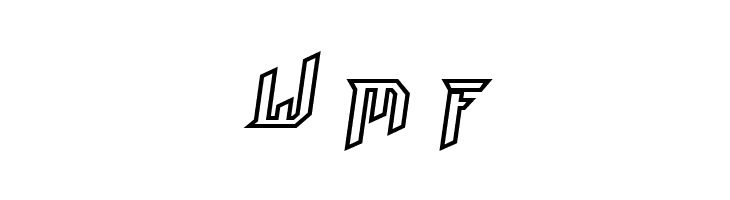 HammerheadOutline Italic  Free Fonts Download