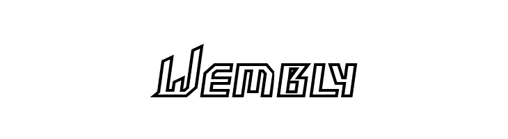 HammerheadOutline Italic  Free Fonts Download