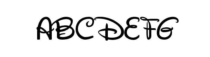 Walt Disney Script  Free Fonts Download